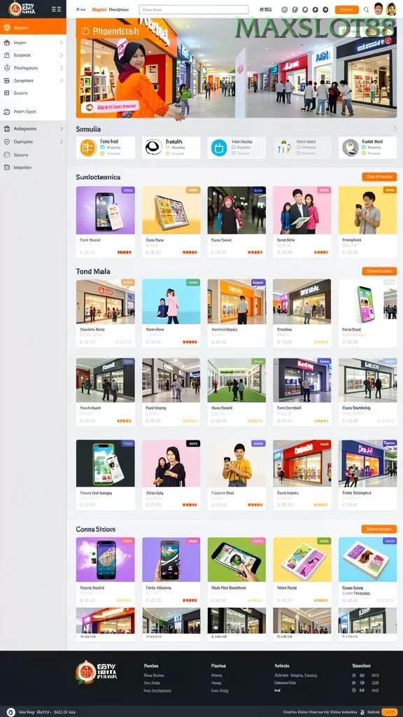 Cuplikan layar BW888 — menu navigasi