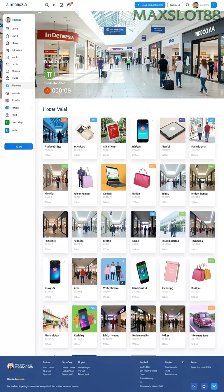 Cuplikan layar IN22 — menu navigasi