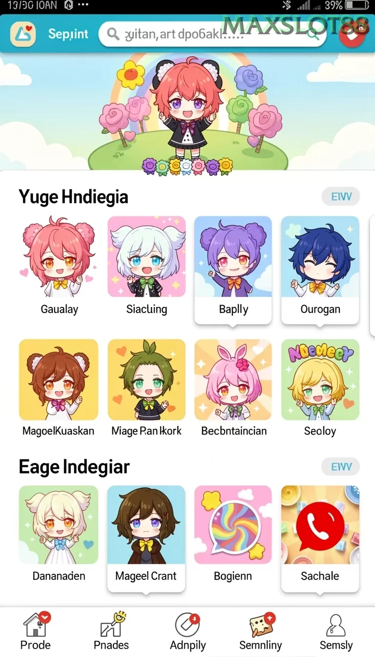 Cuplikan layar CU888 — menu navigasi